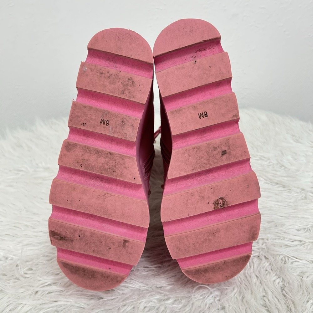 Dolls Kill Sugar Thrillz Bubblegum Traitor Platform Boots Pastel Goth Rave Sz 8 - Picture 9 of 11